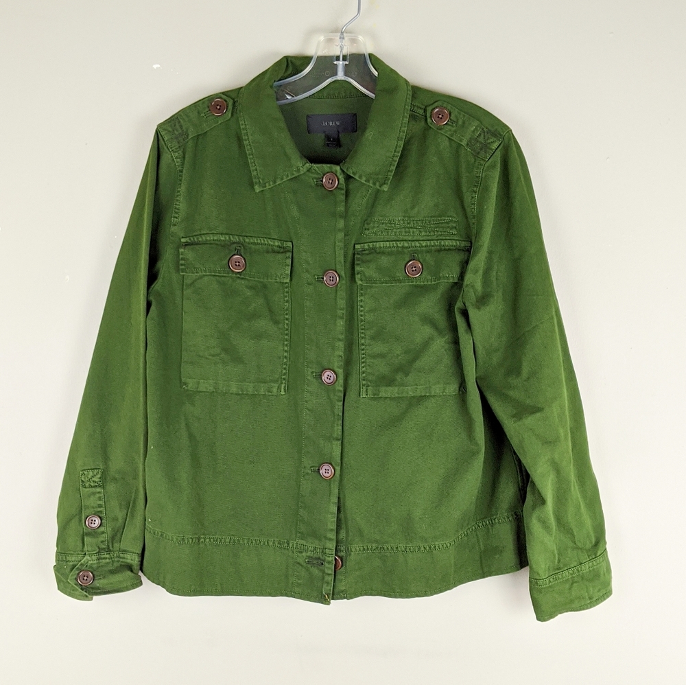J. Crew | Green Button Down Jacket- E75